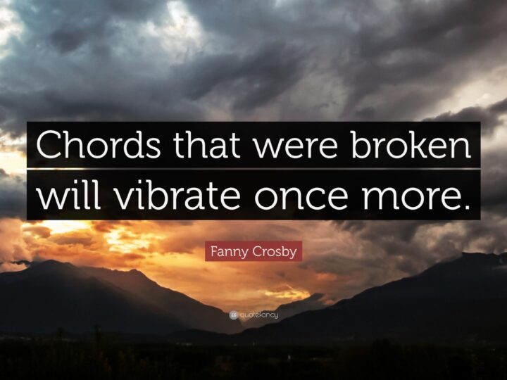GOOD VIBRATIONS FROM BROKEN CHORDS